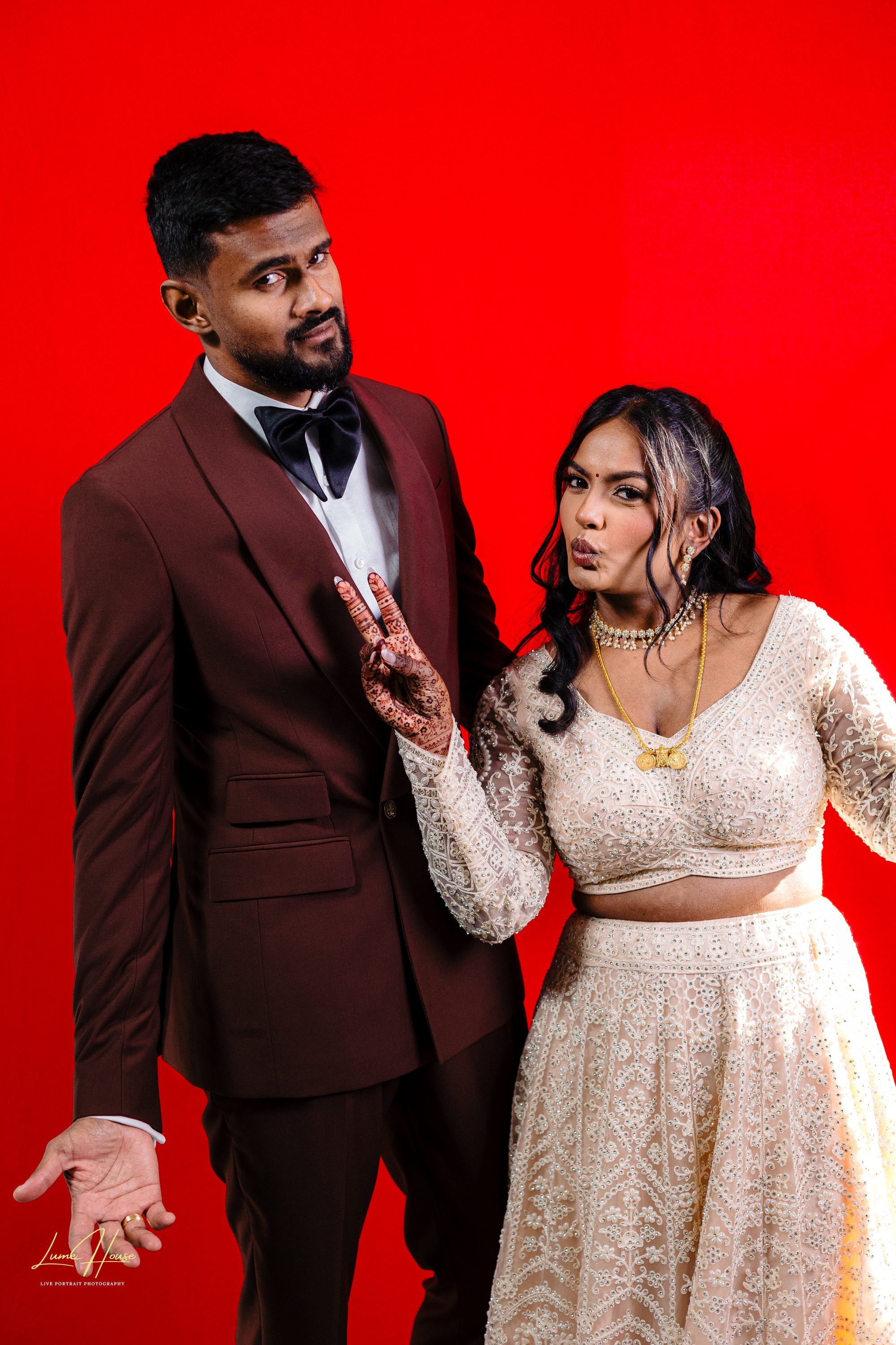 Lume House wedding portrait